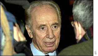 Israeli Foreign Minister Shimon Peres