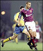 Rio Ferdinand in his West Ham days