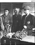 Jews in transit camp at Drancy