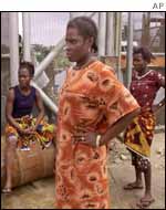 Protesters at Abiteye station 