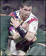 Andy Farrell in action for England