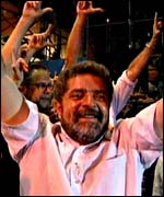 Workers' Party presidential candidate Luiz Inacio 