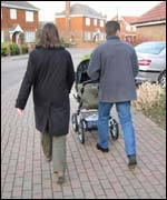 Family out for a walk