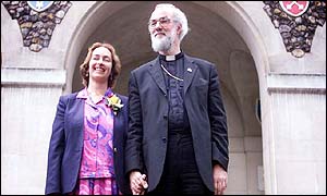 Dr Williams and his wife Jane at Church House, London