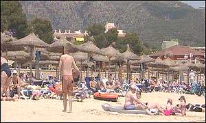 a beach in Majorca