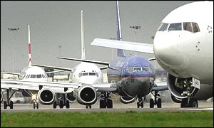 Planes at Heathrow