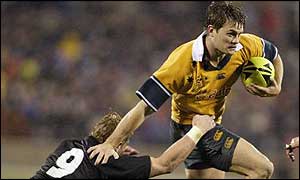 Ben Tune in action for the Wallabies against New Zealand