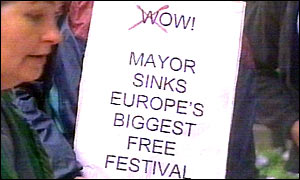 Protesters are angry at cuts to services