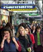 Shoppers in Wellington