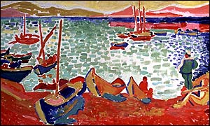 Boats in the Port of Collioure by Andrz Derain, 1905, courtesy of the Merzbacher Foundation