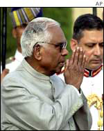 Outgoing President KR Narayanan