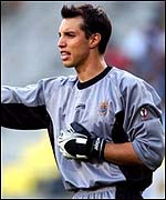 Uruguayan goalkeeper Fabian Carini