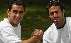Albert Costa (left) and Alex Corretja