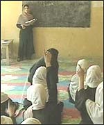 The girls' school in Ghazni has been bombed