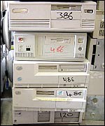 Computers to be recycled