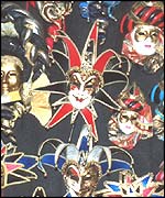 Venetian carnival masks