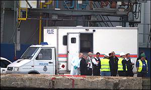 Police and rescue workers