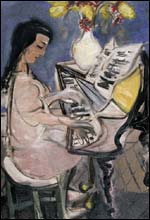 The Pianist No 2 painted by Richards in 1948