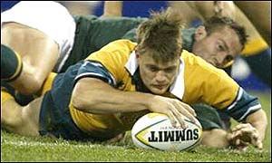 Tune opened the scoring at The Gabba