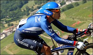 Victor Hugo Pena rides for the US Postal Service team