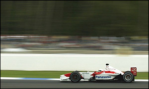 Allan McNish in qualifying at the German Grand Prix