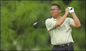 Robert Gamez is the joint leader at the John Deere Classic