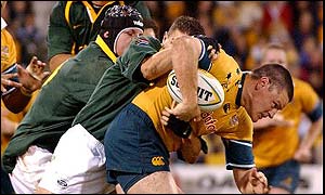 Saturday's Test match was a stormy affair