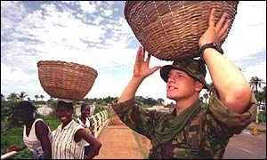 British Royal Marines in Sierra Leone