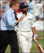 Spectator with Sachin Tendulkar