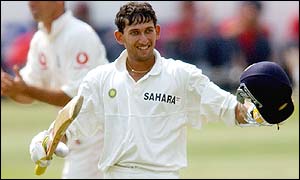 India batsman Ajit Agarkar ended the final day on 109 not out