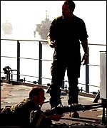 Royal Marines during an exercise