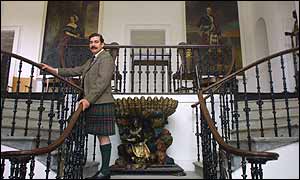 Lord Thurso, trustee of the Castle of Mey Trust, in the castle's entrance hall