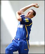 Clarke bowling