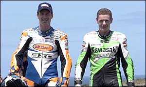 Chris Walker (right) with Neil Hodgson