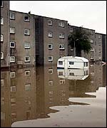 The scene in the Shettlestone area of Glasgow