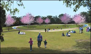 Kathryn Gustafson's winning design for Hyde Park