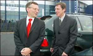 Rangers director Douglas Odam and Celtic chief executive Ian McLeod