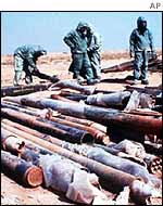 Iraqi rockets filled with sarin, destroyed after the Gulf War
