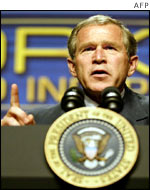 US President George W Bush