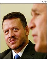 King Abdullah of Jordan meets George Bush