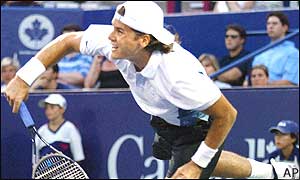 Tommy Haas sevres to Pete Sampras
