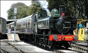 Paignton and Dartmouth steam railway engine