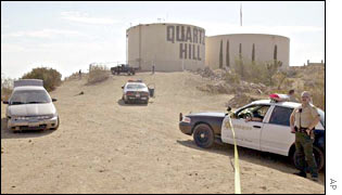 Police show the car stolen by kidnapping suspect Roy Ratliff
