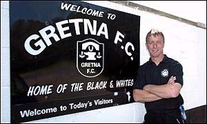 Rowan Alexander at Gretna's Football Club