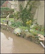 Flood waters in Pickering, North Yorkshire