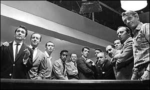 Ocean's Eleven cast on set, 1960