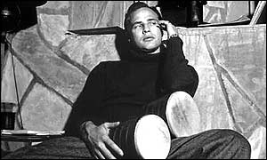 Marlon Brando at home in 1955