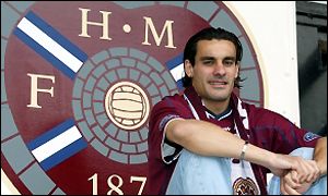 Hearts' new signing Jean-Louis Valois