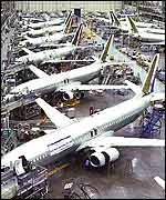 Boeing aircraft factory