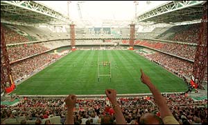 The Millennium Stadium opened with the Wales v South Africa game